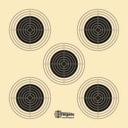 LGX5 Target 14x14 cm - 200 g/m² chamois